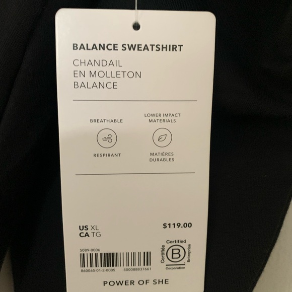 Athleta Balance Sweatshirt in Black - Picture 3 of 6